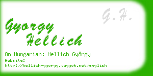 gyorgy hellich business card